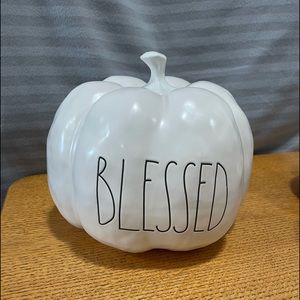 Rae Dunn- White (Blessed) Pumpkin